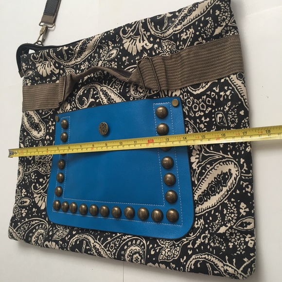 Focus Baby Vegan Leather & Canvas Hobo bag NWOT - Picture 8 of 16